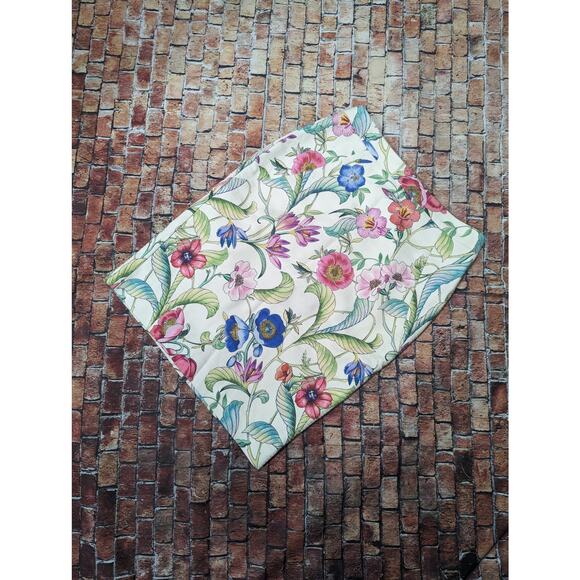 Ann Taylor Pencil Skirt Women's Size 2P Colorful Floral Tweed Below Knee Lined - Picture 3 of 6